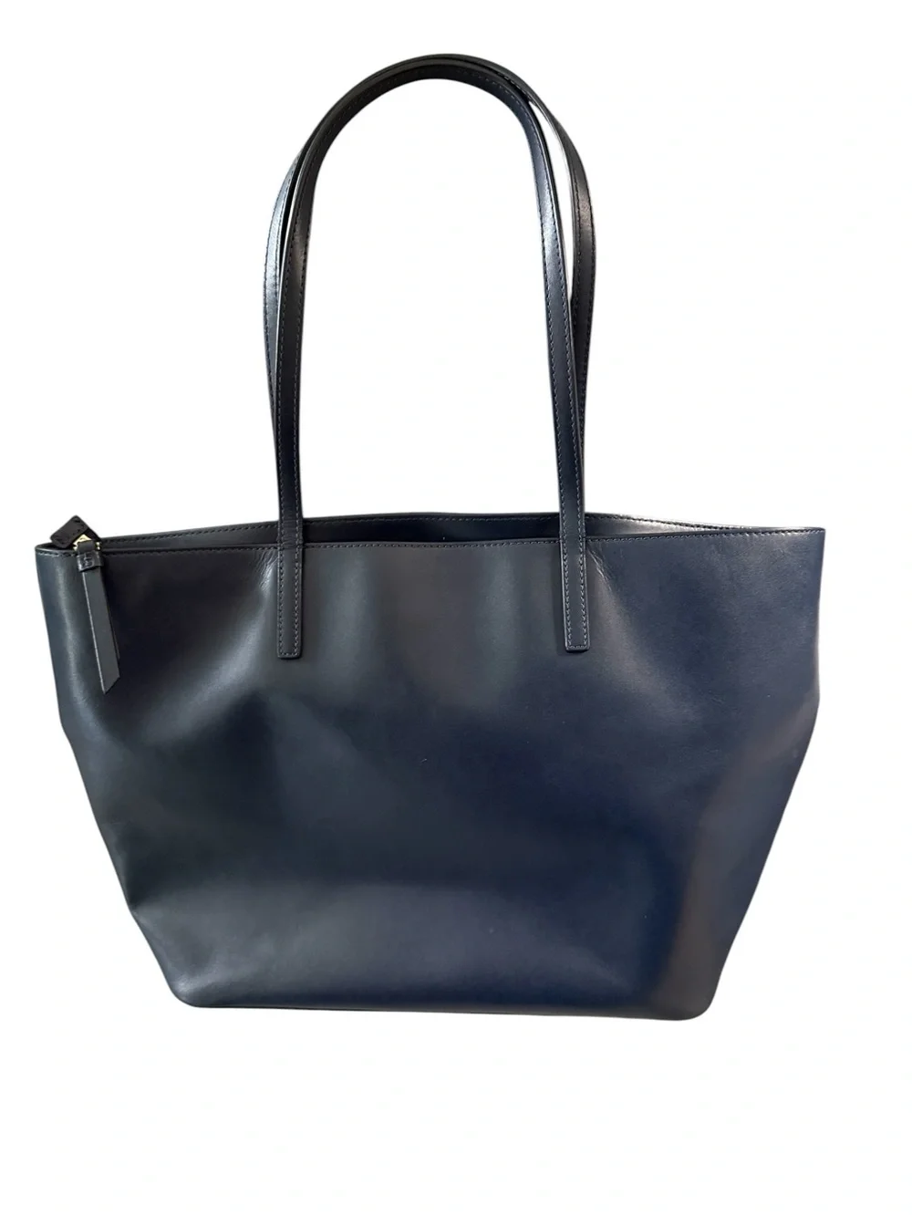 kate spade New York navy blue Leather Tote Bag